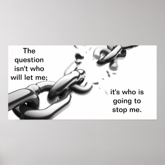 Wer wird mich aufhalten poster (Vorne)