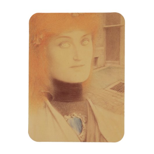 Wer wird mich liefern? (Farbstift auf Papier) Magnet (Vertikal)