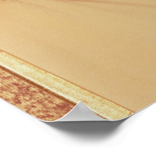 Wer wird mich liefern? (Farbstift auf Papier) Poster (Ecke)