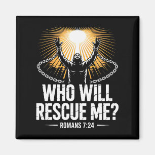 Wer wird mich retten Römer 7 Fettgedruckte christl Magnet