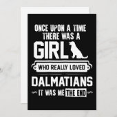 Wer wirklich liebte Dalmatiner Dankeskarte (Vorne/Hinten)