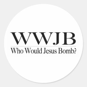 Wer würde Jesus Bomb (Wwjb) Runder Aufkleber