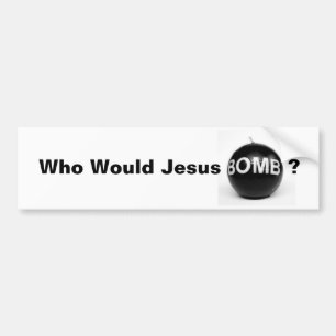 Wer wurde Jesus-Bombe? Autoaufkleber