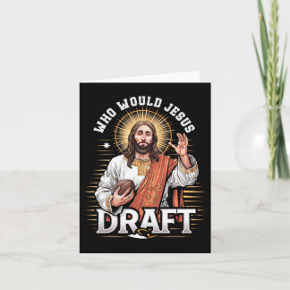 Wer würde Jesus Fantasy Football Fan Christi einfa Karte
