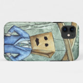 "Wer zieht IHRE Schnüre?" iPhone Hülle (Rückseite (Horizontal))