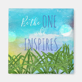 Wer Zitat Inspiriere Magnet (Vorne)