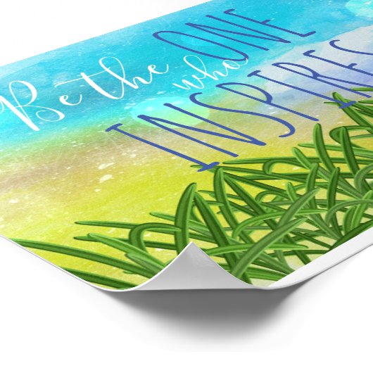 Wer Zitat Inspiriere Poster (Ecke)