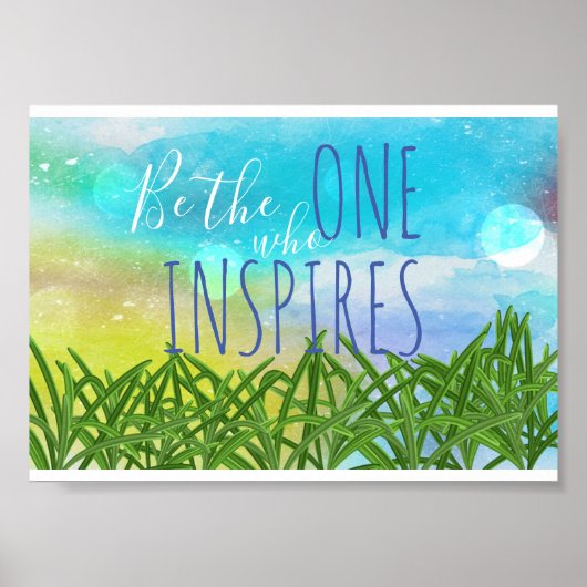 Wer Zitat Inspiriere Poster (Vorne)