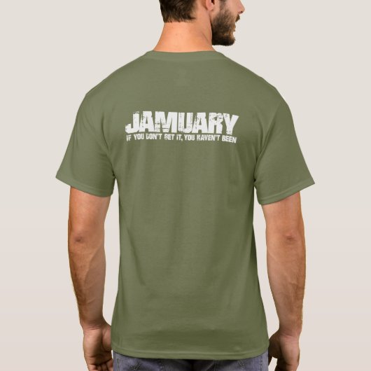 Wer zwei Bars fallen ließ T-Shirt (Rückseite)