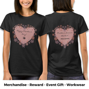 Werbe-Blumenherz Alles Liebe zum Muttertag T-Shirt
