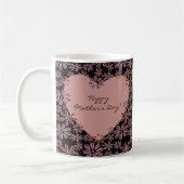 Werbe-Blumenherz Frohen Muttertag Kaffeetasse (Links)