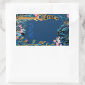 Werbe-Blumenhüllenkarte Rechteckiger Aufkleber (Tasche)