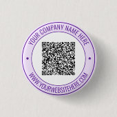 Werbe-Button für benutzerdefinierten QR-Code Text  Button (Vorderseite)