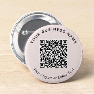 Werbe-Geschäft Rosa QR-Code-Anstecknadel Button