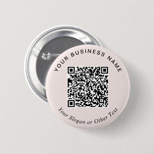 Werbe-Geschäft Rosa QR-Code-Anstecknadel Button (Vorne & Hinten)