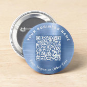 Werbe-Geschäfts-QR-Code Blaue Stecknadel Button