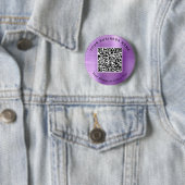 Werbe-Geschäfts-QR-Code Lila Pin Button (Beispiel)