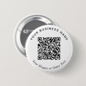 Werbe-Geschäfts-QR-Code-Pin Button (Vorne & Hinten)