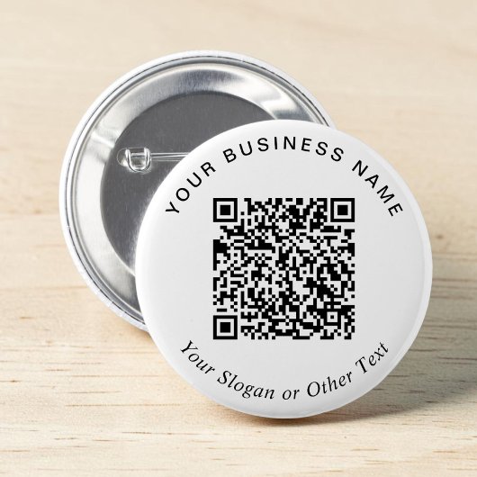 Werbe-Geschäfts-QR-Code-Pin Button