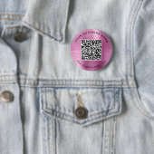 Werbe-Geschäfts-QR-Code-Pink-Pin Button (Beispiel)