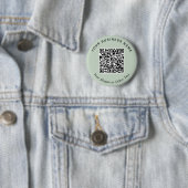 Werbe-Geschäfts-Sage-Grün-QR-Code-Anstecknadel Button (Beispiel)