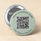 Werbe-Geschäfts-Sage-Grün-QR-Code-Anstecknadel Button