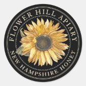 Werbe-Honig-Jar-Siegel oder -Gastgeschenk Runder Aufkleber (Vorderseite)