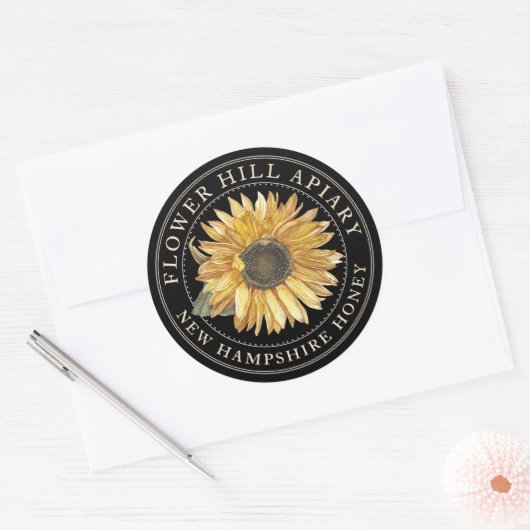 Werbe-Honig-Jar-Siegel oder -Gastgeschenk Runder Aufkleber (Umschlag)