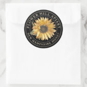 Werbe-Honig-Jar-Siegel oder -Gastgeschenk Runder Aufkleber (Tasche)