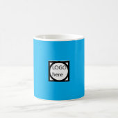 Werbe-Kaffeetasse mit Ihrem LOGO! Blau Kaffeetasse (Mittel)