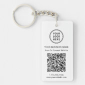 Werbe-Logo-QR-Code Schlüsselanhänger (Vorderseite)