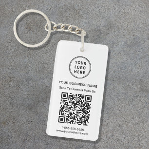 Werbe-Logo-QR-Code Schlüsselanhänger