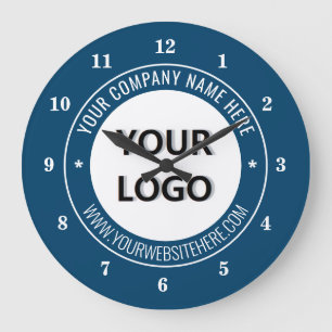 Werbe-Logo und Text Marken-Uhr Große Wanduhr