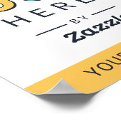 Werbe-Logo und Text Poster (Ecke)