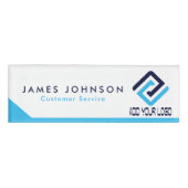 Werbe-Magnetname-Tag mit Firmenlogo Namenschild (Vorderseite)