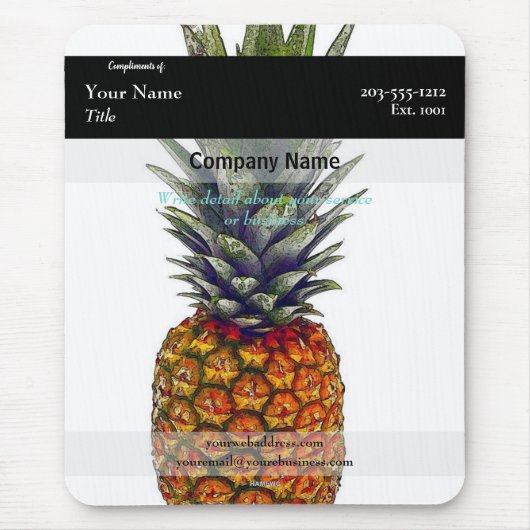 Werbe-Mausepad Ananas - HAMbyWG Mousepad (Vorne)