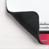 Werbe-Mauspad mit Regenbogenfarbe - HAMbyWG Mousepad (Ecke)