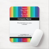 Werbe-Mauspad mit Regenbogenfarbe - HAMbyWG Mousepad (Mit Mouse)