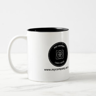 Werbe-Mug mit Logo-Website in Zweifarbig für Unter Zweifarbige Tasse