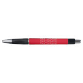 Werbe- oder Werbe-Pen für Kunden Rot Kugelschreiber (Vorderseite)