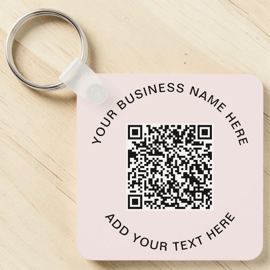 Werbe-Pink-QR-Code Schlüsselanhänger