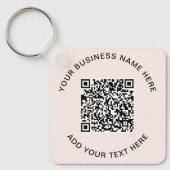 Werbe-Pink-QR-Code Schlüsselanhänger (Vorderseite)