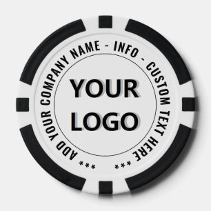 Werbe-Pokerchips mit individuellem Logo-Text Pokerchips