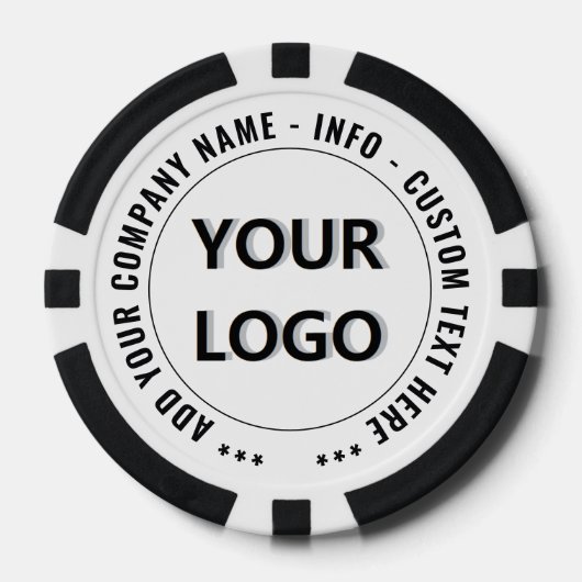 Werbe-Pokerchips mit individuellem Logo-Text Pokerchips (Vorderseite)
