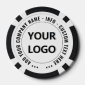 Werbe-Pokerchips mit individuellem Logo-Text Pokerchips (Rückseite)