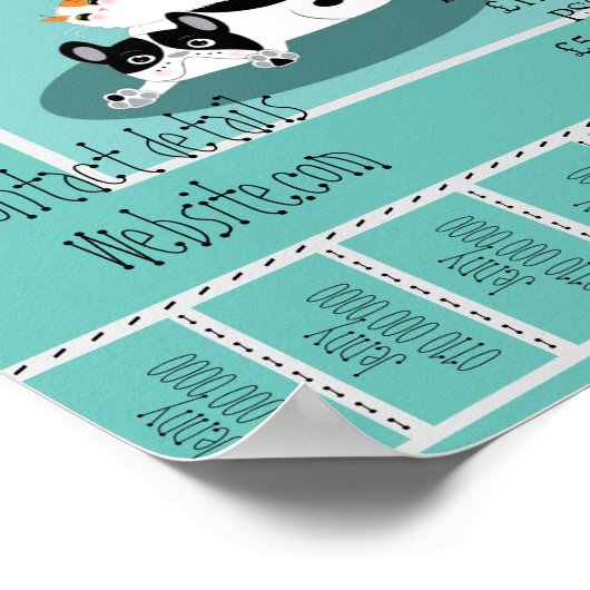 Werbe-Poster-Sitter-Service Poster (Ecke)