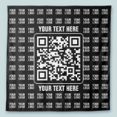 Werbe-QR-Code (editierbar) mit Logo-Muster Wandteppich