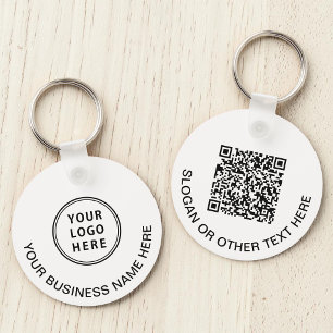 Werbe-QR-Code für Geschäftslogo auf Schlüsselanhän Schlüsselanhänger