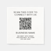 Werbe-QR-Code Serviette (Vorderseite)