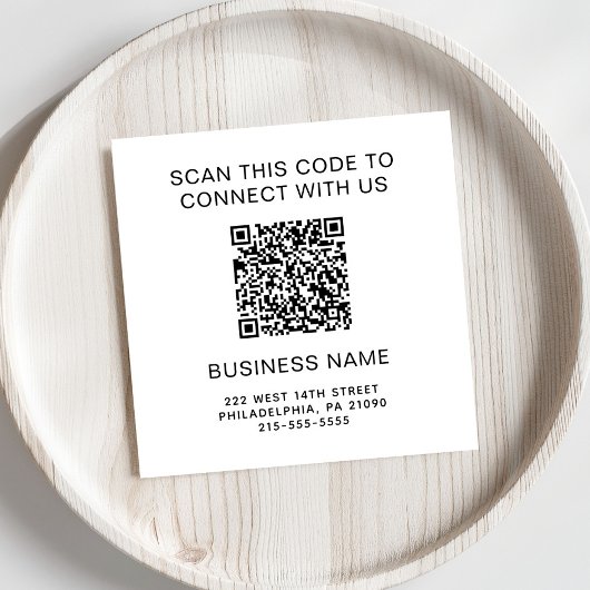 Werbe-QR-Code Serviette